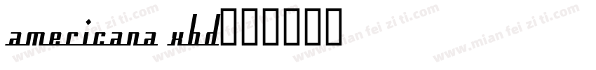 americana xbd字体转换